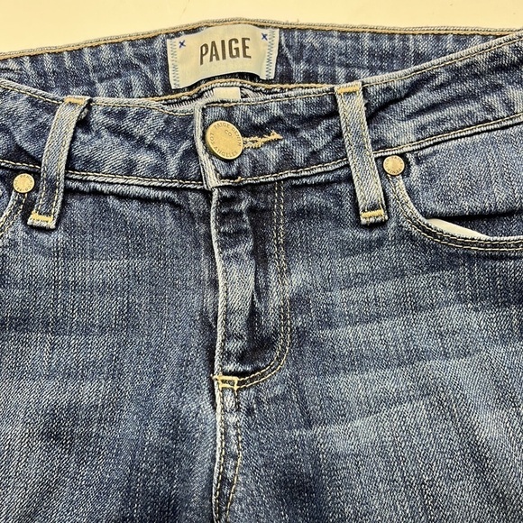Paige Skyline Ankle Peg Skinny Mid Rise Size 25 - Picture 15 of 16